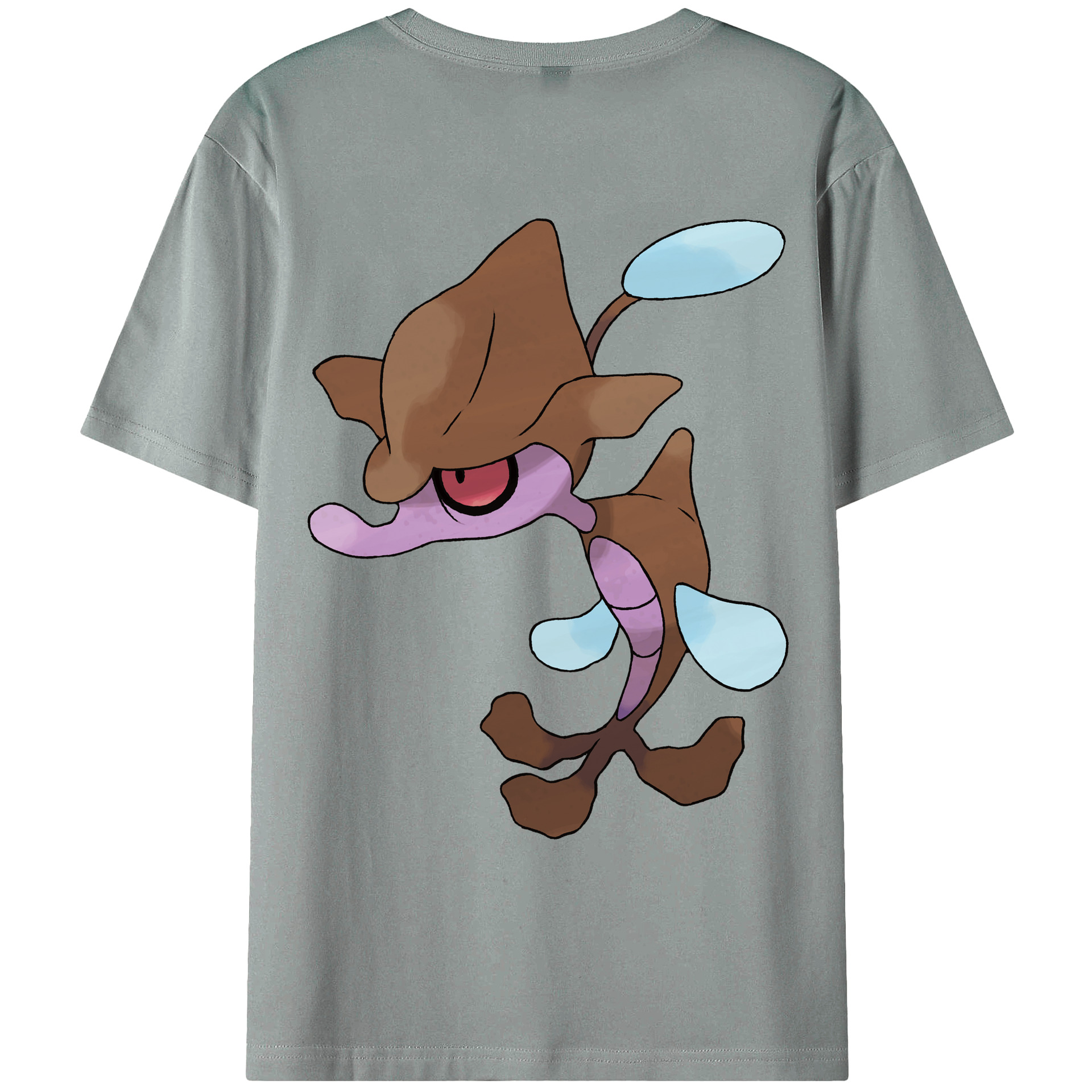 （画像用） ポケットモンスター Pokémon 綿100％ メンズ半袖Tシャツ（バックプリント） 通気性